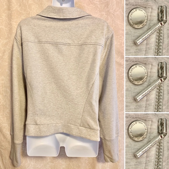 H By Halston French Terry Moto Jacket - Picture 10 of 13